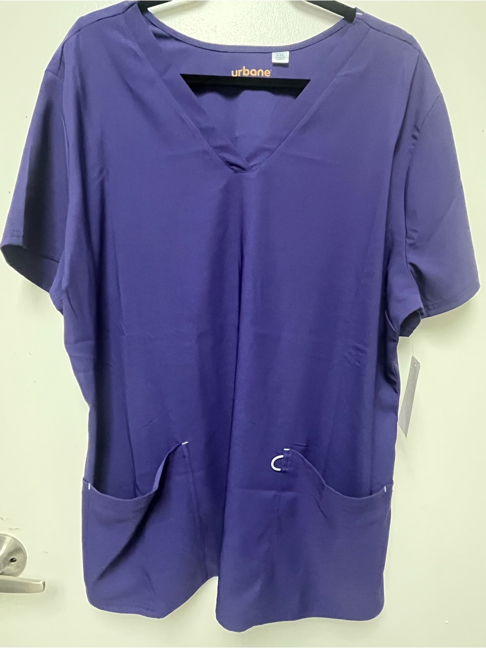 Urbane Deep Purple V-Neck Medical Tunic